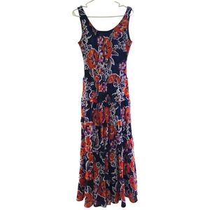 Jones Studio Vibrant Floral Maxi Dress